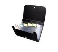 Cartella for ricevute a portafoglio di piccole dimensioni Custodia for fisarmonica A6 impermeabile con linguette autoadesive Per Ufficio(Transparent-7)