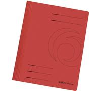 Cartella herlitz easyorga DIN A4 cartoncino manila rosso 240 g/m piegato pronto per l'uso listello di copertura in metallo - co NEW