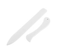 Cartella in plastica per ossa, 2 pezzi, piegatrice per carta per origami, strumento per cordonatura, strumenti per la lavorazione della pelle, per piegatura di libri, rilegatura,