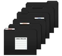 Cartella in poliestere a colori dimensioni lettere scheda 1 3 scheda superiore colori assortiti scrittura su 12 Pack