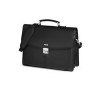 Cartella in similpelle - nero - 41x32x16cm - City Time