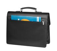 Cartella in similpelle - nero - 41x32x16cm - City Time