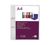 Cartella leiderpapel canguro 2 anelli 40 mm misti polipropilene din a4 trasparente