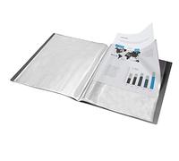 Cartella leiderpapel vetrina 60 buste polipropilene din a4 nero opaco