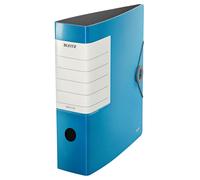 Cartella Leitz Larghezza posteriore 8,2 cm A4 in plastica azzurra NEW
