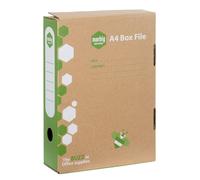 Cartella Marbig da 80 mm, robusta scatola di cartone, resistente clip in metallo