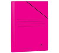 Cartella Mariola Folio in Cartoncino Laminato 500gr/m2 - Misure 34x25cm - Chiusura con Gomma Elastica - Colore Fucsia