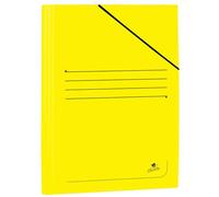 Cartella Mariola Folio in Cartoncino Laminato 500gr/m2 - Misure 34x25cm - Chiusura con Gomma Elastica - Colore Giallo