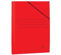 Cartella Mariola Folio in Cartoncino Laminato 500gr/m2 - Misure 34x25cm - Chiusura con Gomma Elastica - Colore Rosso