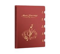 Cartella musicale portatile, raccoglitore organizer A4, 26 x 30 cm, con funzione ispessita, robusto supporto per corali in polipropilene, raccoglitore musicale con stile funzionale, quaderno per fogli