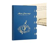 Cartella musicale - Raccoglitore per fogli A4, organizer per documenti per presentazioni in ufficio scolastico, ideale per riunioni di viaggio di gruppi corali e organizzazione di spettacoli in sala