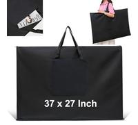 Cartella per artisti, 94 x 68 cm, borsa da disegno per presentazioni artistiche, custodia per il trasporto, per pittura e disegno, borsa per artisti, Nero , A1, Custodia a portafoglio A1