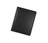 Cartella per conferenze in pelle con portablocco formato lettera, portadocumenti a 4 anelli, organizer con portablocco, raccoglitore professionale per donne