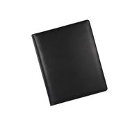 Cartella per conferenze in pelle con portablocco formato lettera, portadocumenti a 4 anelli, organizer con portablocco, raccoglitore professionale per donne