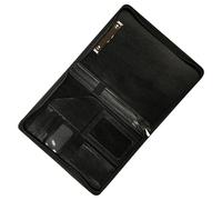 Cartella per conferenze in pelle Scomparti multipli Custodia per documenti aziendali con cerniera con portacarte Portacarte Portapenne Cartella in pelle