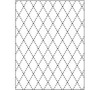 Cartella per goffratura, dimensioni 11x14 cm, spessore 2 mm, rombo, 1pc