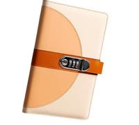 Cartella per ricevute con 40 tasche, in pelle, con combinazione, per raccogliere ricevute, album per banconote, assegni, banconote, blocco note