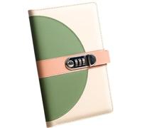 Cartella per ricevute in pelle con 40 tasche, album per raccolta assegni, biglietti e banconote, organizer per banconote, 14 x 23 cm, organizer per ricevute con serratura