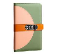 Cartella per ricevute in pelle con 40 tasche, album per raccolta assegni, carte, banconote, contanti, organizer per banconote, 14 x 23 cm, con serratura