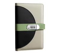 Cartella per ricevute in pelle con 40 tasche, album per raccolta assegni, carte, banconote, contanti, organizer per banconote, 14 x 23 cm, con serratura