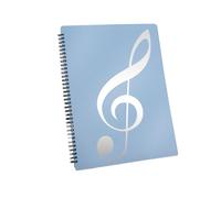 Cartella per spartiti, 60 pagine, spartiti/contenitore, (blu)