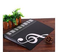 Cartella per spartiti clip libro musicale nero blu musica rosa impermeabile bian