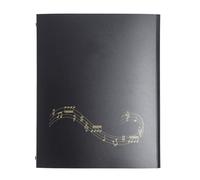 Cartella per Spartiti da 52 Pagine, Raccoglitore a Spirale Impermeabilizzante Cartella per Riporre Spartiti A4 per Tastiera di Pianoforte, Violino, Violoncello