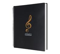 Cartella per spartiti formato A4, 50 tasche/100 pagine, protegge le carte musicali, porta spartiti consente annotazioni, cartella di archiviazione in plastica vuota per musicisti e gruppi musicali