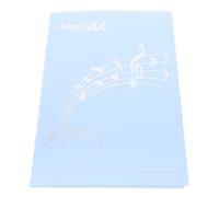 Cartella per Spartiti Musicali blu a Sei Pagine Pieghevole A4 | Plastica Opaca, Visuale Chiara Sotto Luci Intense, per Esecuzioni e Eventi Musicali
