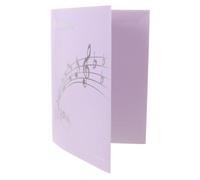 Cartella per Spartiti Pieghevole a Sei Pagine, Formato A4 | Plastica, Colore Lavanda, Facilita la Consultazione delle Pagine, per Concerto e Pratica Musicale, Portatile