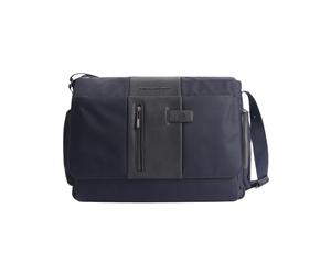 Cartella Piquadro Ca1592br Borsa Tracolla Unisex Pelle E Tessuto Blu