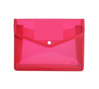 cartella plastica trasparente, Borsa in PVC multicolore da 20 pezzi. Busta organizer for cartelle di documenti A5(Red)
