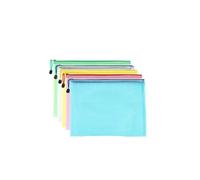 cartella plastica trasparente, Cartella con cerniera trasparente a griglia 20 pezzi multicolore A4 A5 Alto-. Documento(Mix,A5)