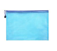 cartella plastica trasparente, Cartella con cerniera trasparente a griglia 20 pezzi multicolore A4 A5 Alto-. Documento(Blue,A4)