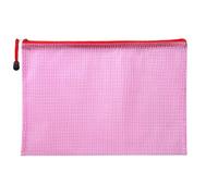 cartella plastica trasparente, Cartella con cerniera trasparente a griglia 20 pezzi multicolore A4 A5 Alto-. Documento(Red,A4)