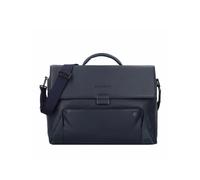 Cartella porta PC in pelle con patta Piquadro Pan, blu - Tabella Colori: Blu