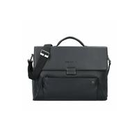 Cartella porta PC in pelle con patta Piquadro Pan, nera - Tabella Colori: Nero