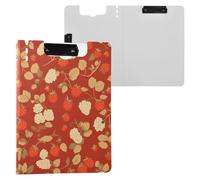 Cartella portablocco Bellezza Lamponi Rosso A4 Appunti Folio Raccoglitore Due Clip Metallo Portapenne Nursing Clip Board con coperchio