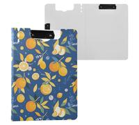 Cartella portablocco con contenitore arancione blu A4 Clipfolio orizzontale e verticale doppia clip infermieristica con copertina rigida