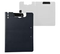 Cartella portablocco con contenitore nero tinta unita A4 portablocco con doppia clip in metallo portapenne infermieristica con copertina rigida