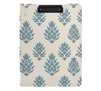 Cartella portablocco con pigna Aqua beige A4 portablocco con due clip in metallo portapenne scuola clip board con coperchio