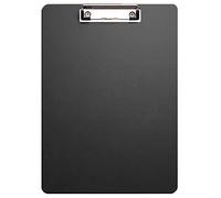 Cartella portablocco in plastica A4 per appunti in formato A4, per ristorante, ufficio, scuola, colore nero