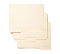 Cartella portadocumenti, 1/3 con linguette tagliate a forma di lettera, per organizzare documenti, forniture in aula per l'archiviazione di fatture domestiche, contratti aziendali, materiale