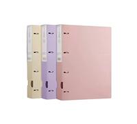 Cartella portadocumenti, 3 pezzi, raccoglitori per archiviazione dati, inserto A4 trasparente, libro informativo a quattro fori perforato, organizer per file espandibile (colore: A)