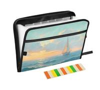 Cartella portadocumenti a fisarmonica con 13 tasche a fisarmonica a soffietto, color pastello, espandibile, per lavoro e casa