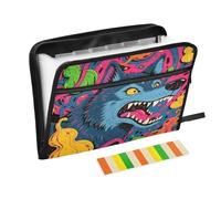 Cartella portadocumenti a fisarmonica con 13 tasche a fisarmonica a soffietto con cerniera a soffietto, per lavoro e casa