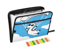 Cartella portadocumenti a fisarmonica con 13 tasche a soffietto, con cerniera, per lavoro e casa