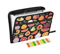 Cartella portadocumenti a fisarmonica con 13 tasche a soffietto, con cerniera, per lavoro e casa