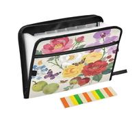 Cartella portadocumenti a fisarmonica con 13 tasche a soffietto espandibile con cerniera per lavoro e casa