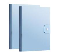 Cartella portadocumenti A3 da 2 pezzi, espositore for progetti, cartella portadocumenti con 20 tasche for ufficio, casa/blu(Blue)